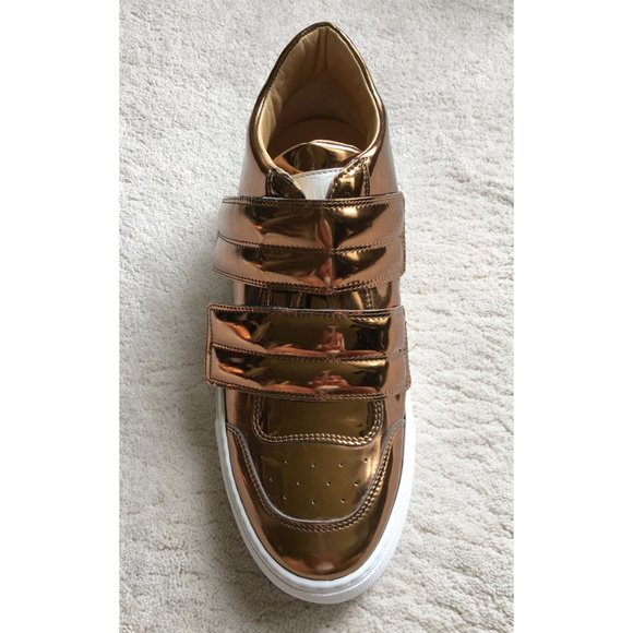 MAISON MARGIELA Mirrored Bronze Leather SNEAKERS - Picture 3 of 14